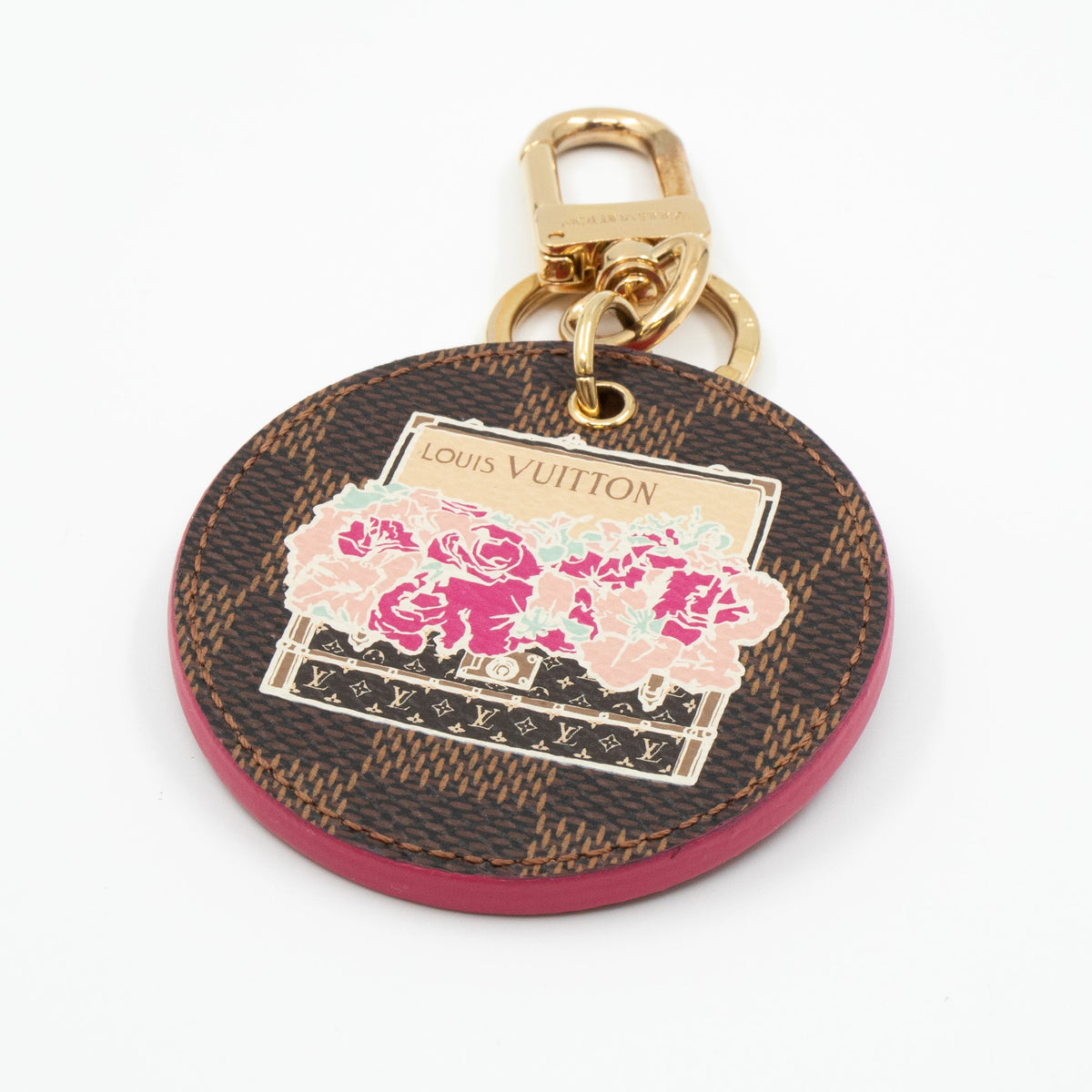Louis-vuitton Illustre Charm Posies Damier Ebene