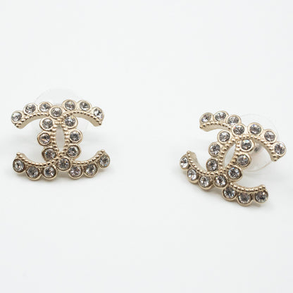 CC Crystal Earrings Light Gold