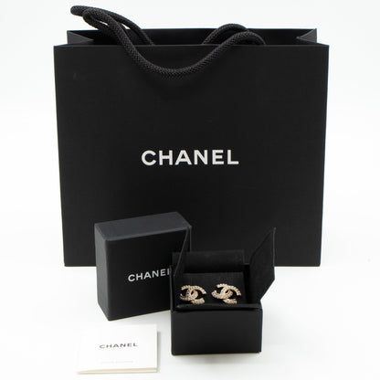 CC Pearl Earrings Light Gold