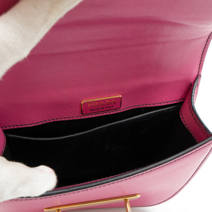 Pionniere City Pink Leather Crossbody Bag