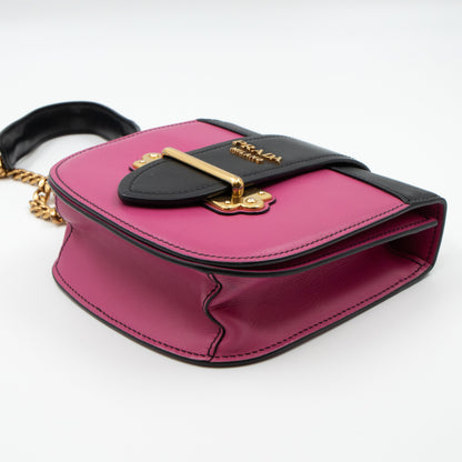 Pionniere City Pink Leather Crossbody Bag