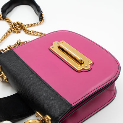 Pionniere City Pink Leather Crossbody Bag