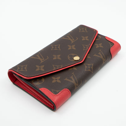 Louis-vuitton Sarah Wallet Retiro Monogram Red