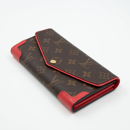 Louis-vuitton Sarah Wallet Retiro Monogram Red