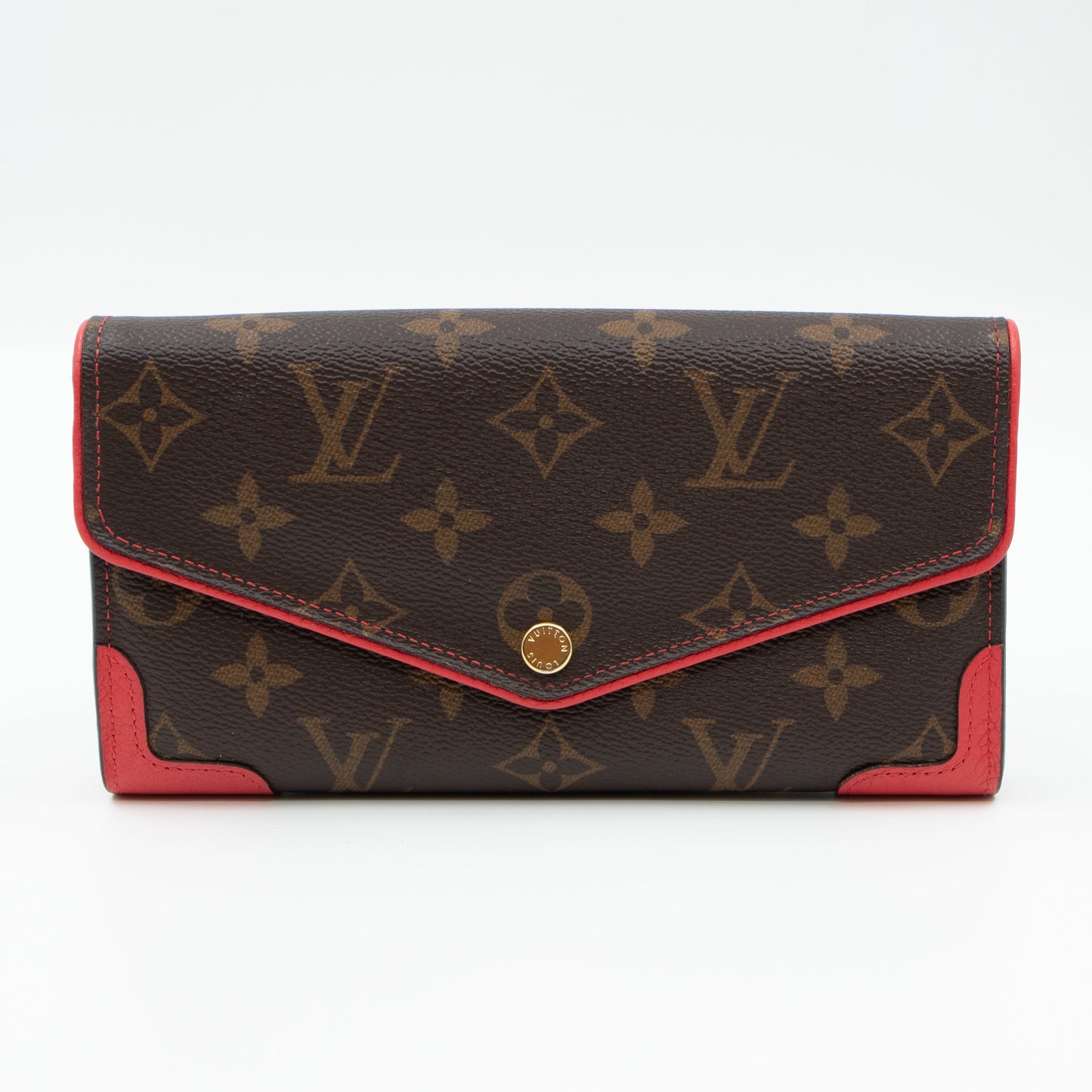 Louis-vuitton Sarah Wallet Retiro Monogram Red