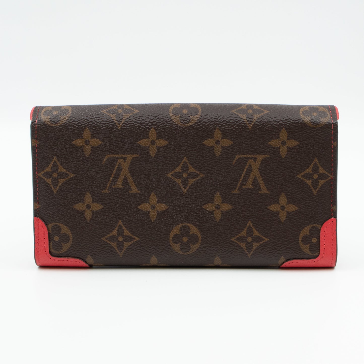 Louis-vuitton Sarah Wallet Retiro Monogram Red