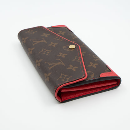 Louis-vuitton Sarah Wallet Retiro Monogram Red