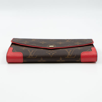 Louis-vuitton Sarah Wallet Retiro Monogram Red