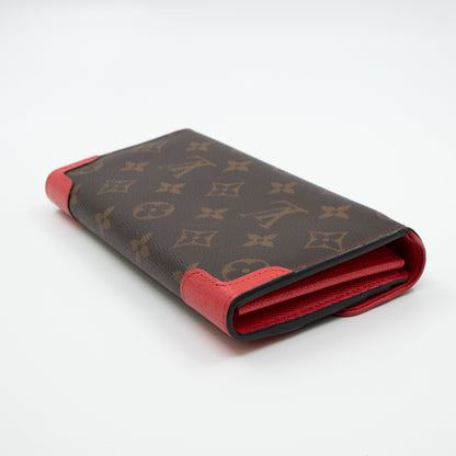 Louis-vuitton Sarah Wallet Retiro Monogram Red