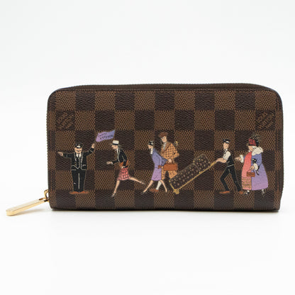 Louis-vuitton Zippy Wallet Damier Ebene Illustre