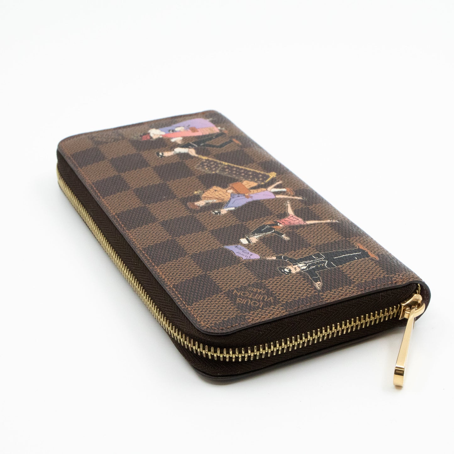 Louis-vuitton Zippy Wallet Damier Ebene Illustre