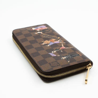 Louis-vuitton Zippy Wallet Damier Ebene Illustre