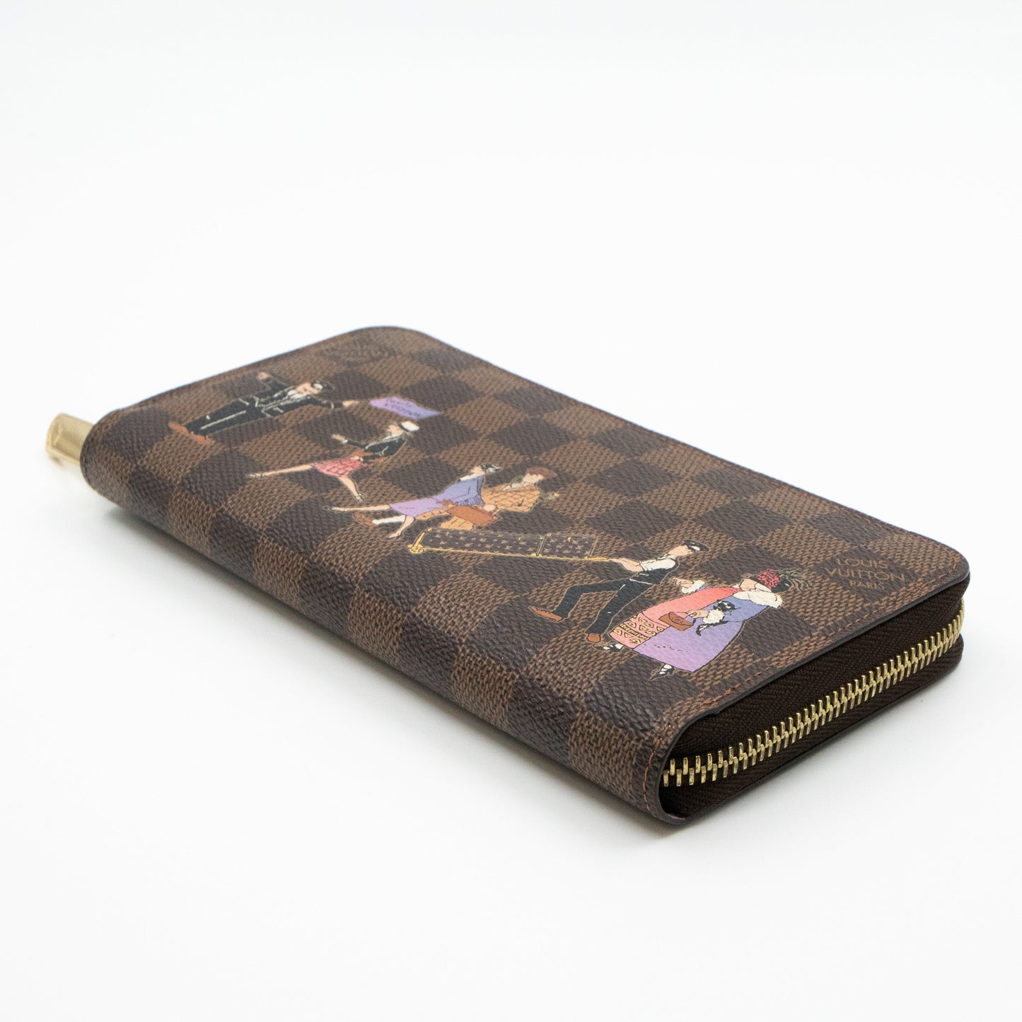Louis-vuitton Zippy Wallet Damier Ebene Illustre