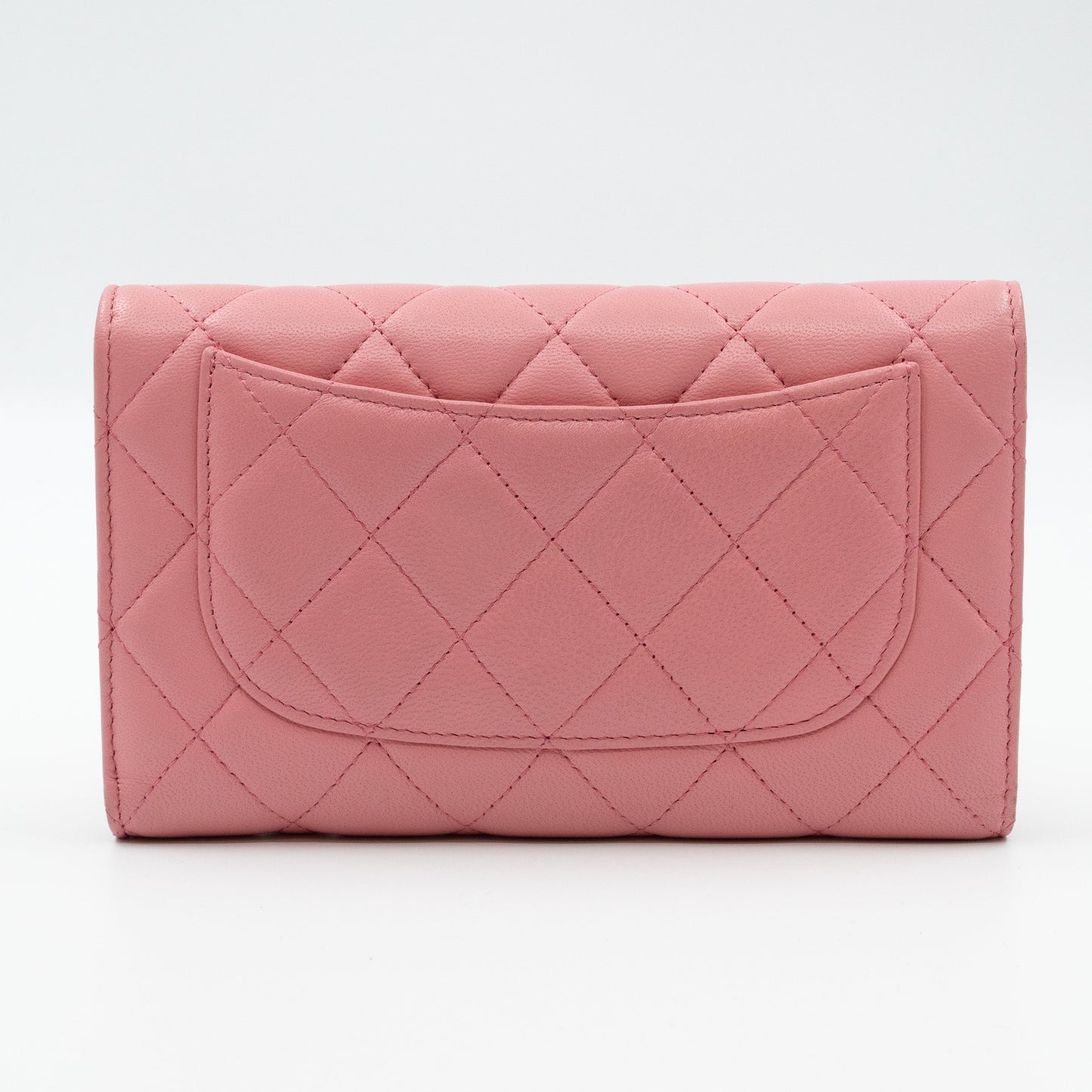 Classic Flap Wallet Pink Leather