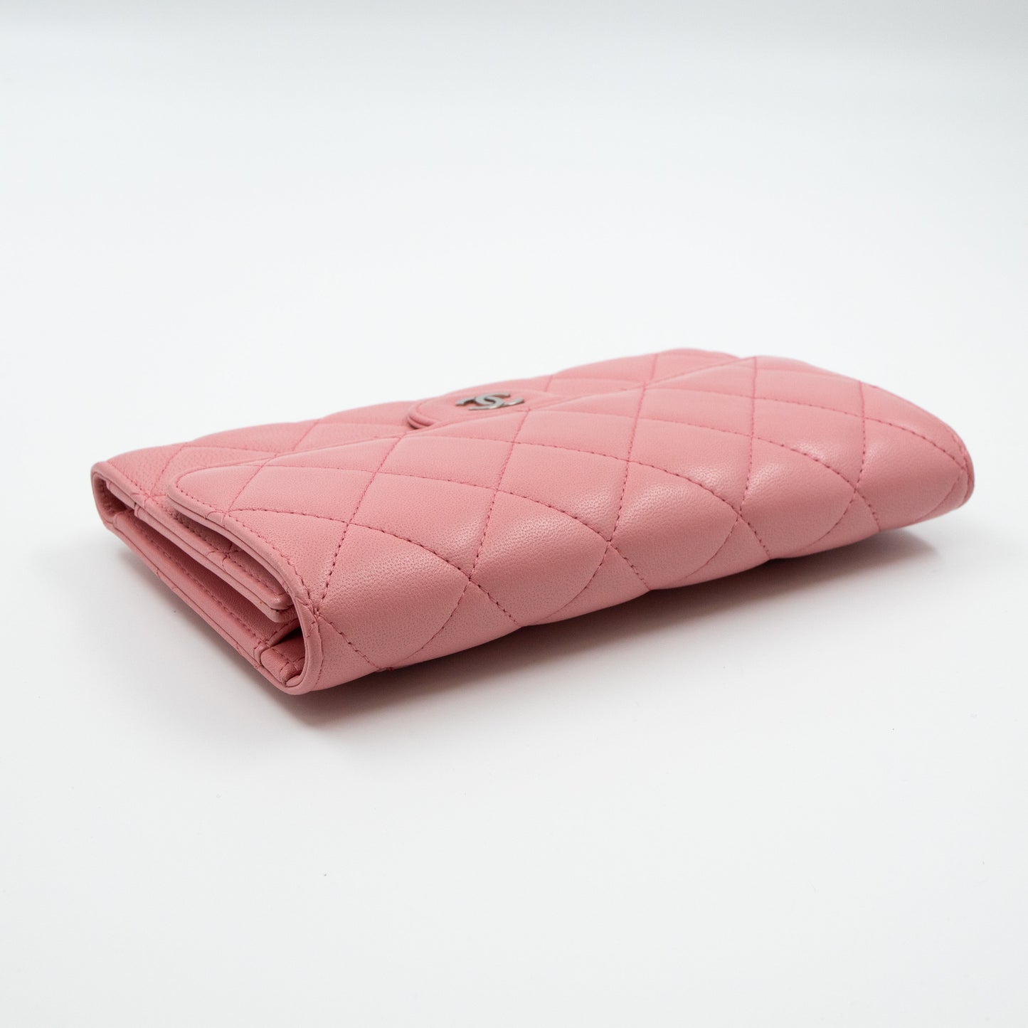 Classic Flap Wallet Pink Leather