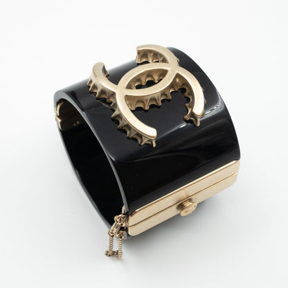 CC Wide Cuff Bracelet Black