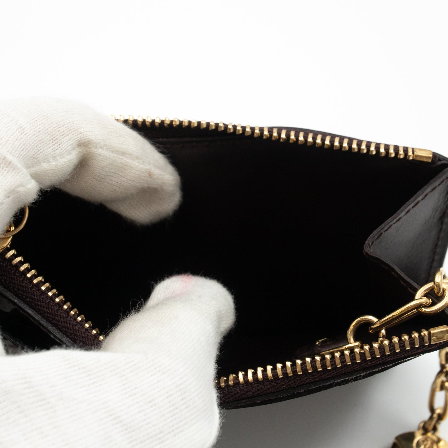 Louis-vuitton Key Pouch Vernis Amarante