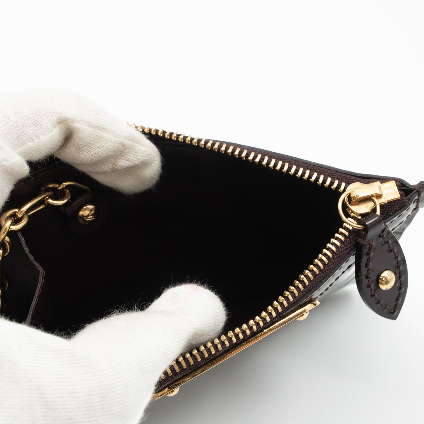 Louis-vuitton Key Pouch Vernis Amarante