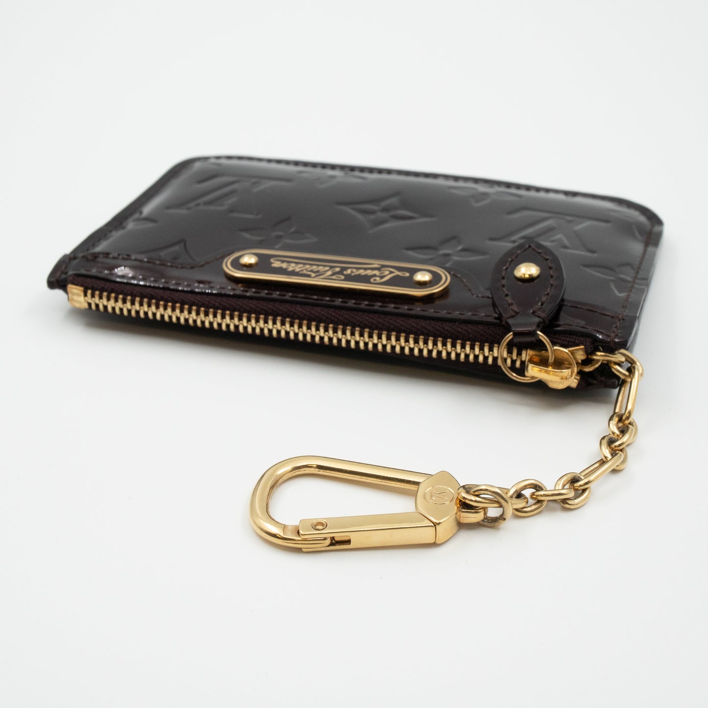 Louis-vuitton Key Pouch Vernis Amarante