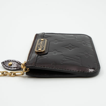 Louis-vuitton Key Pouch Vernis Amarante