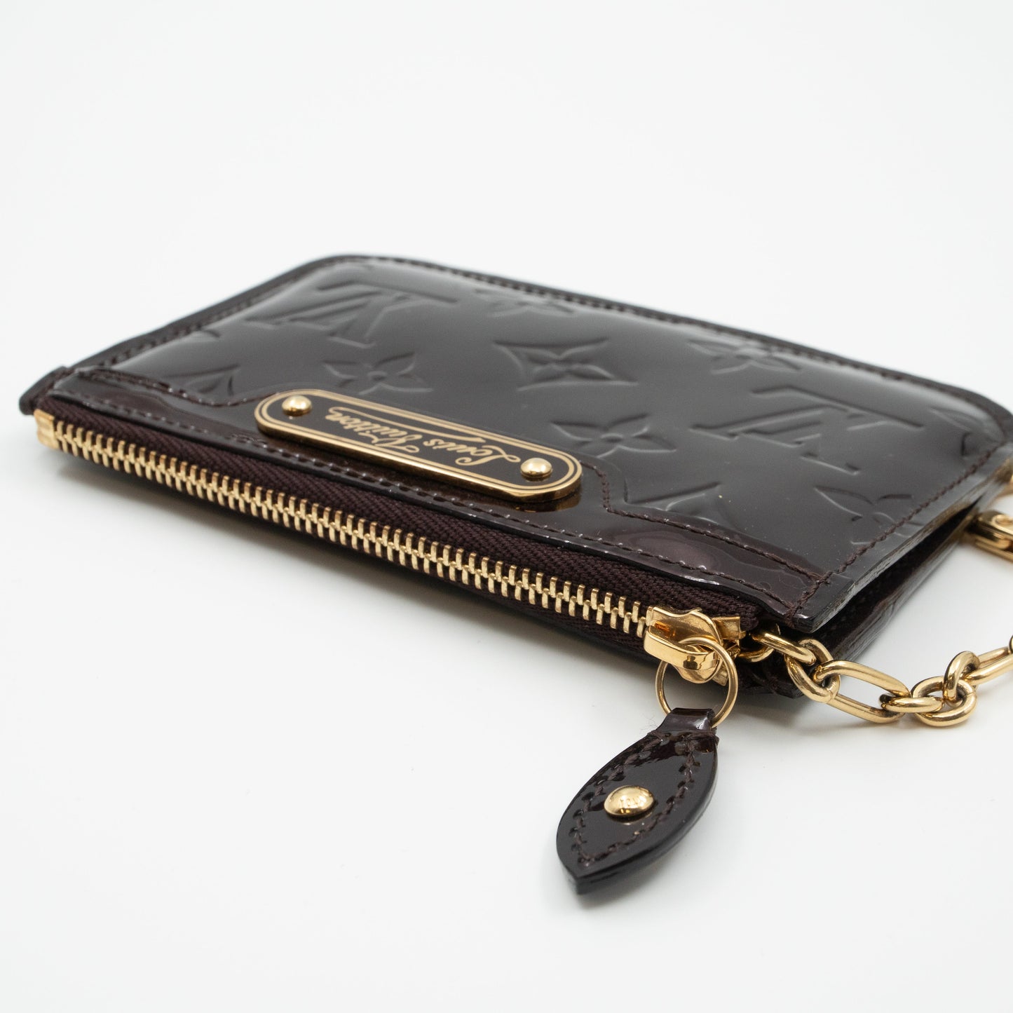 Louis-vuitton Key Pouch Vernis Amarante