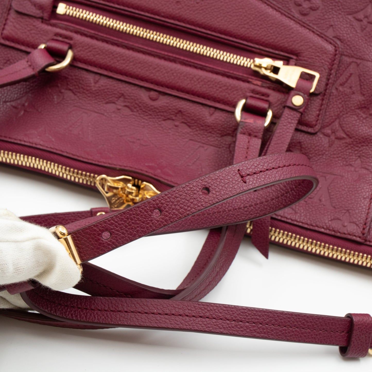 Louis-vuitton Lumineuse PM Monogram Empreinte Burgundy