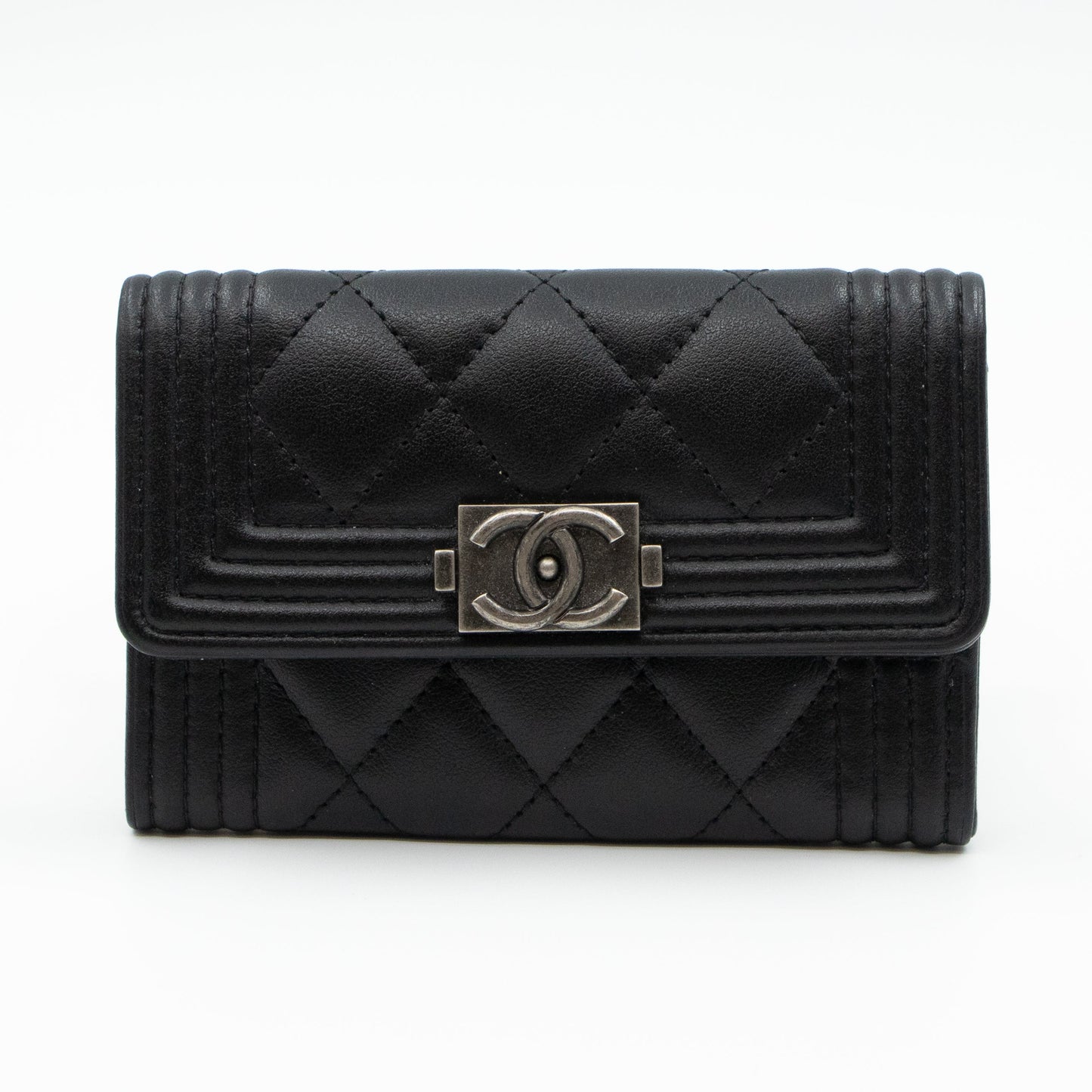 Boy Flap  Case Black Leather