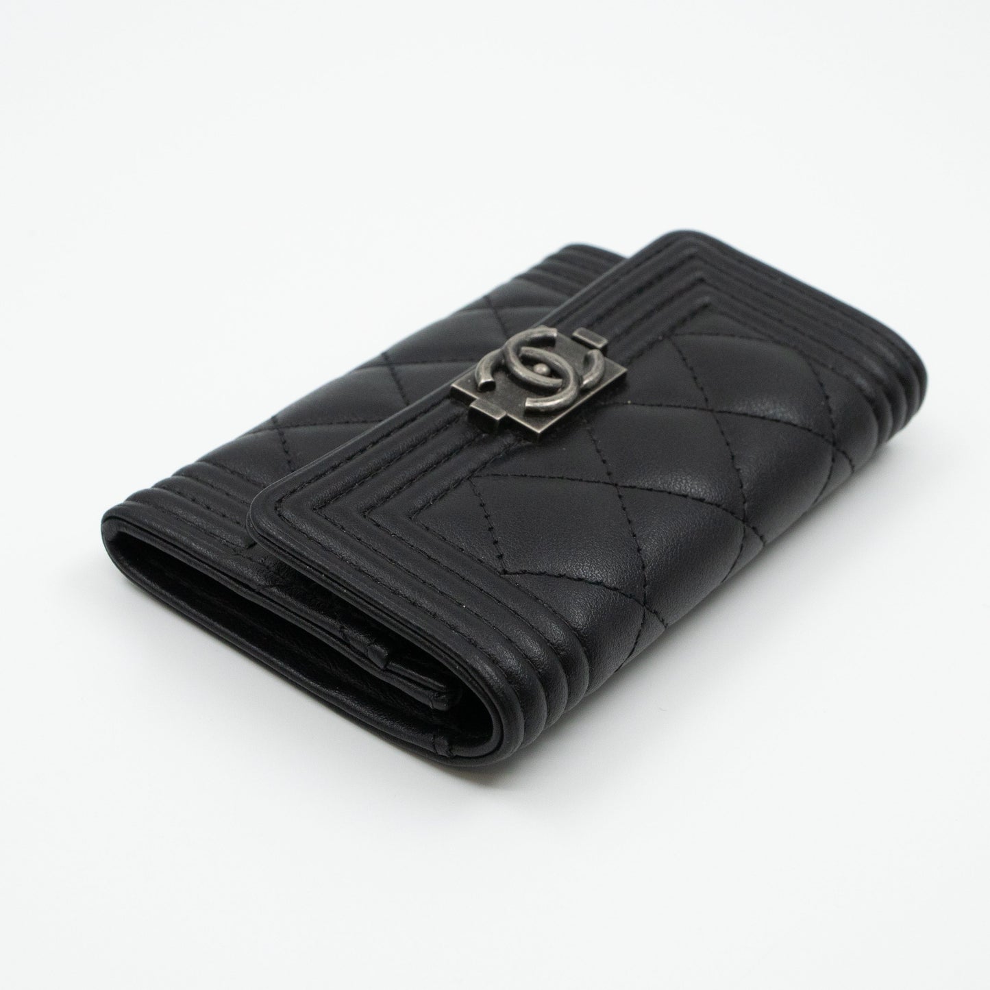 Boy Flap  Case Black Leather