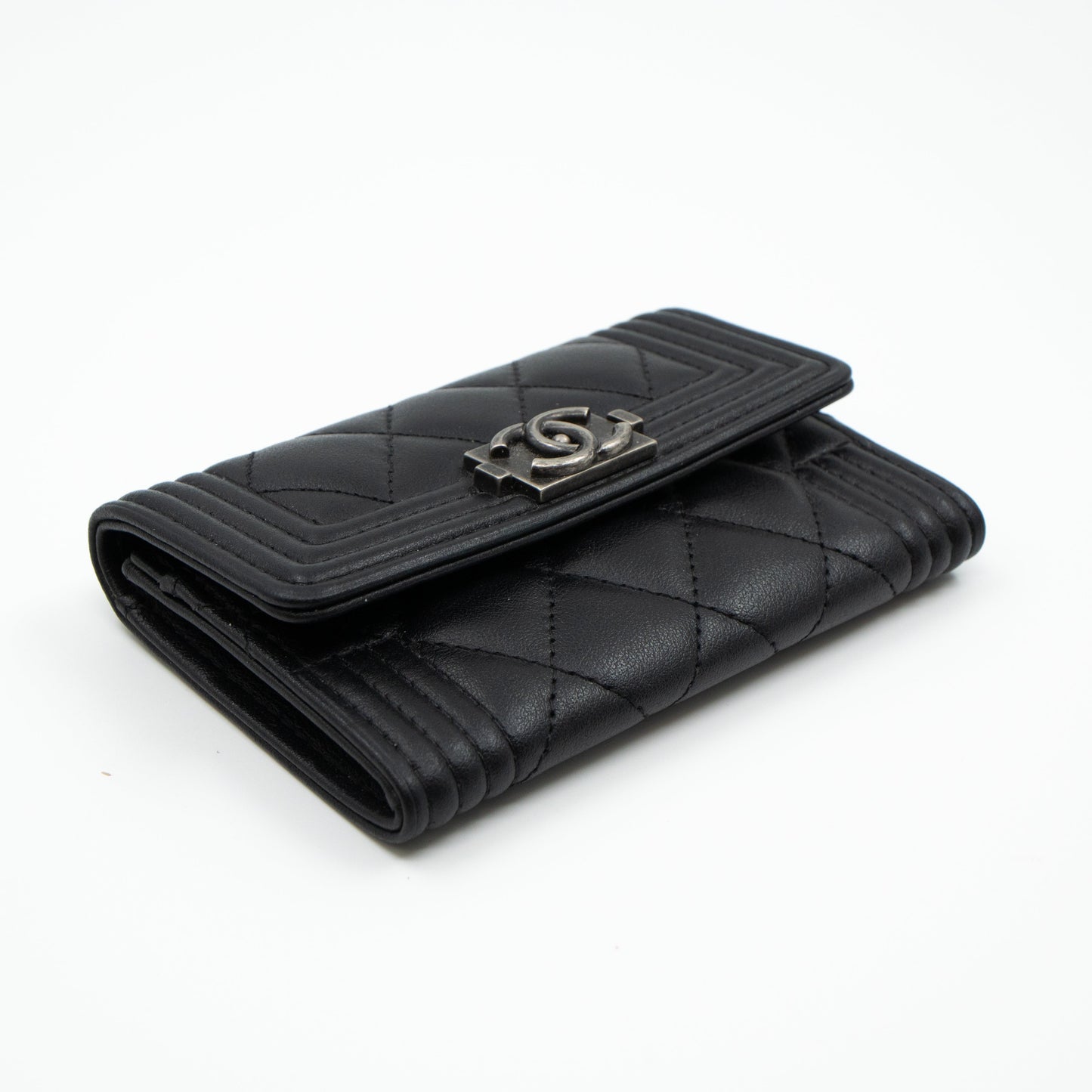 Boy Flap  Case Black Leather