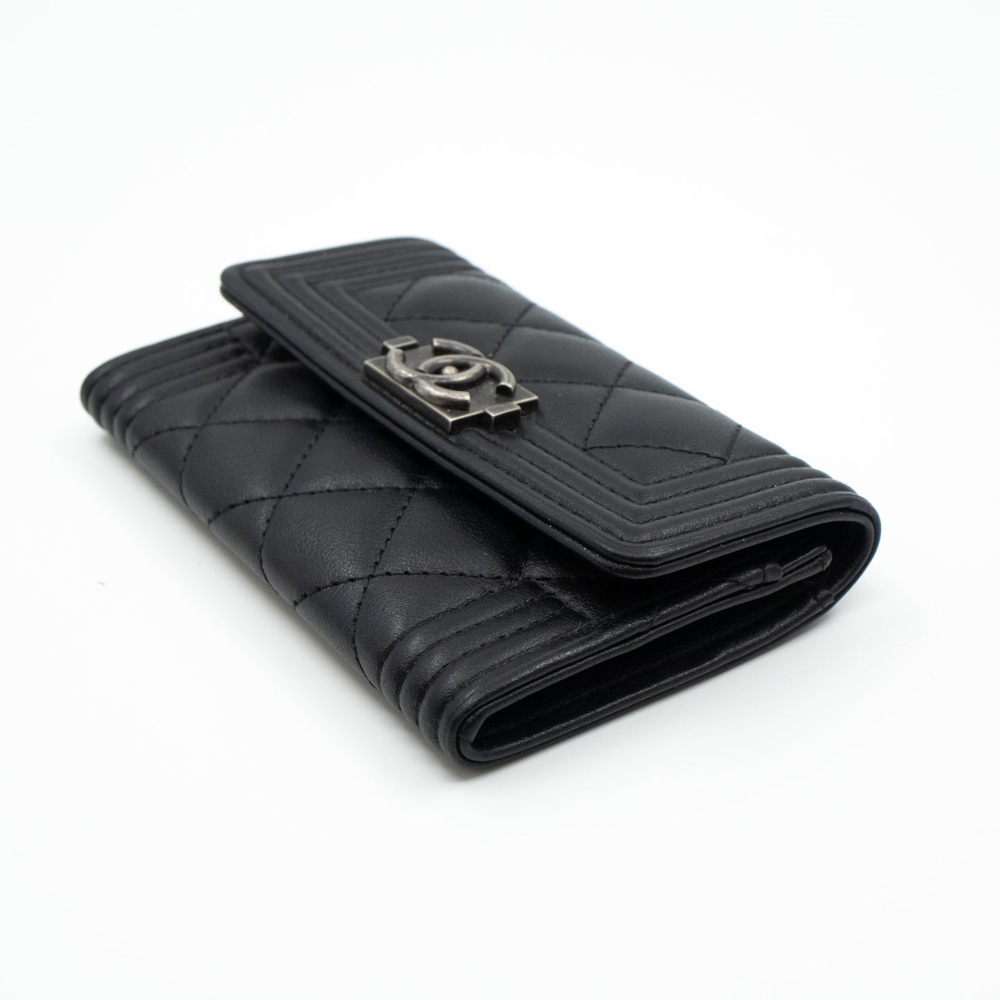 Boy Flap  Case Black Leather