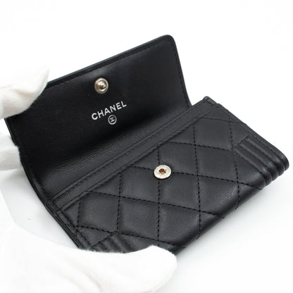 Boy Flap  Case Black Leather
