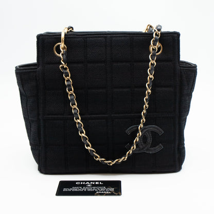 Rise-On Tote Chocolate Bar Black Cotton