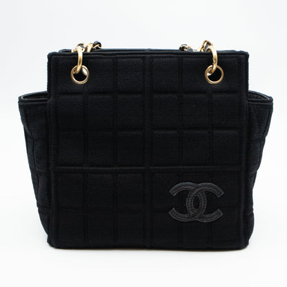 Rise-On Tote Chocolate Bar Black Cotton