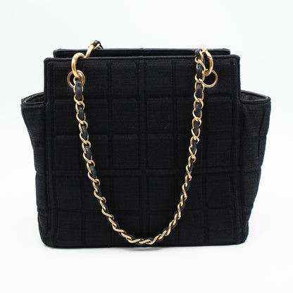 Rise-On Tote Chocolate Bar Black Cotton
