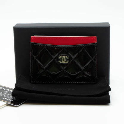 Holder Black Red Patent Leather