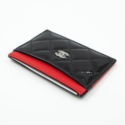Holder Black Red Patent Leather