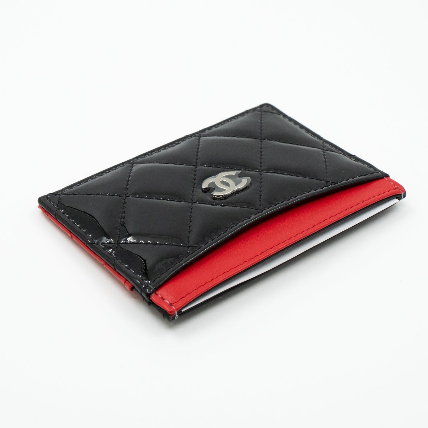 Holder Black Red Patent Leather