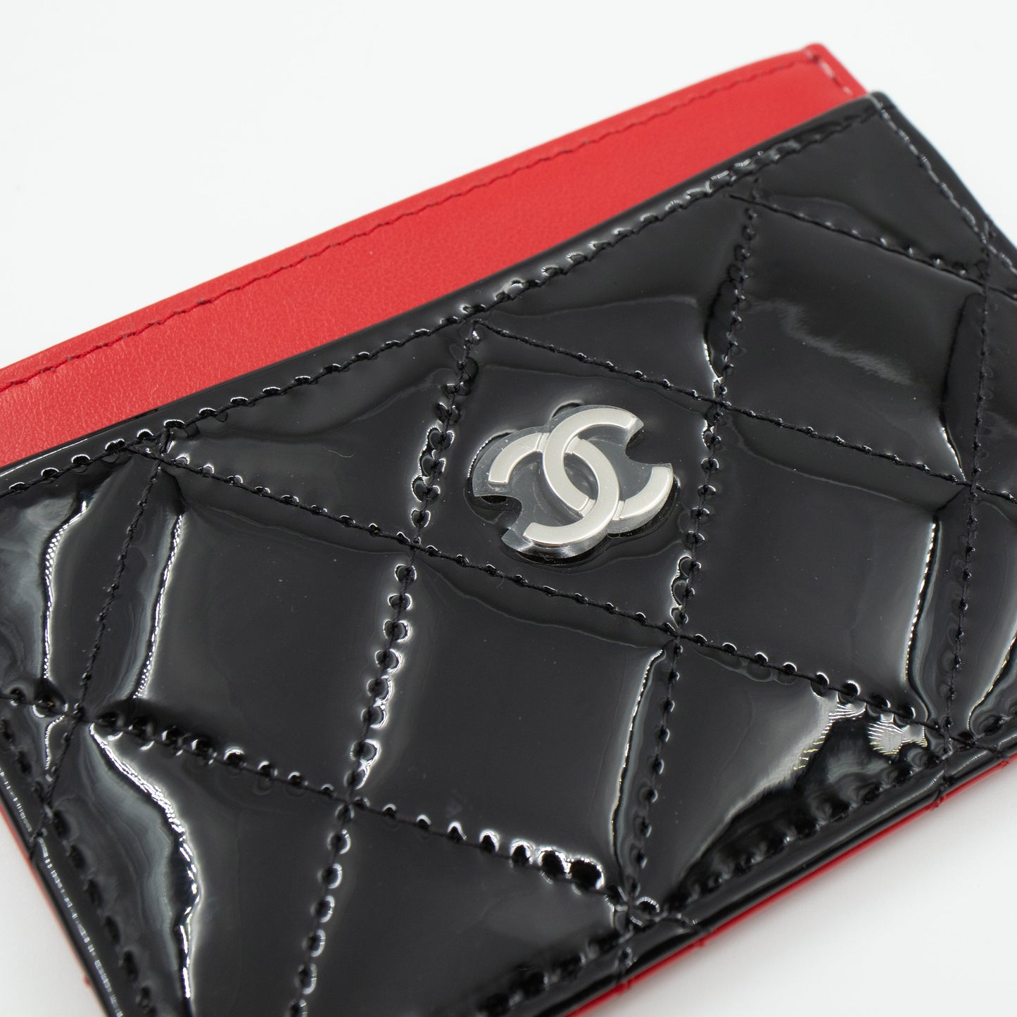 Holder Black Red Patent Leather