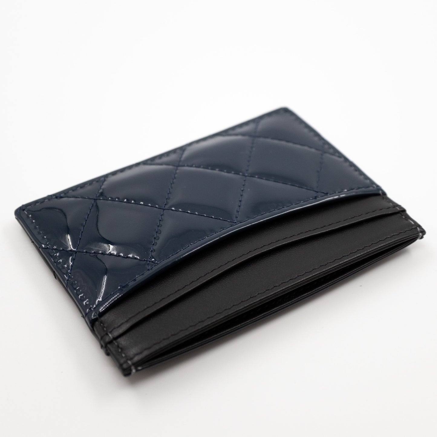 Holder Black Blue Patent Leather