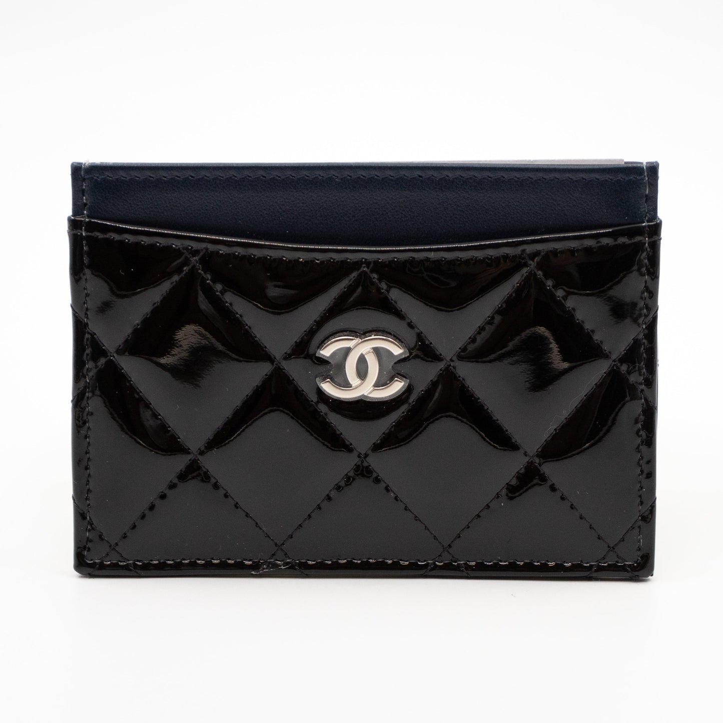 Holder Black Blue Patent Leather