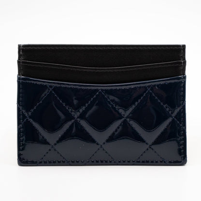 Holder Black Blue Patent Leather