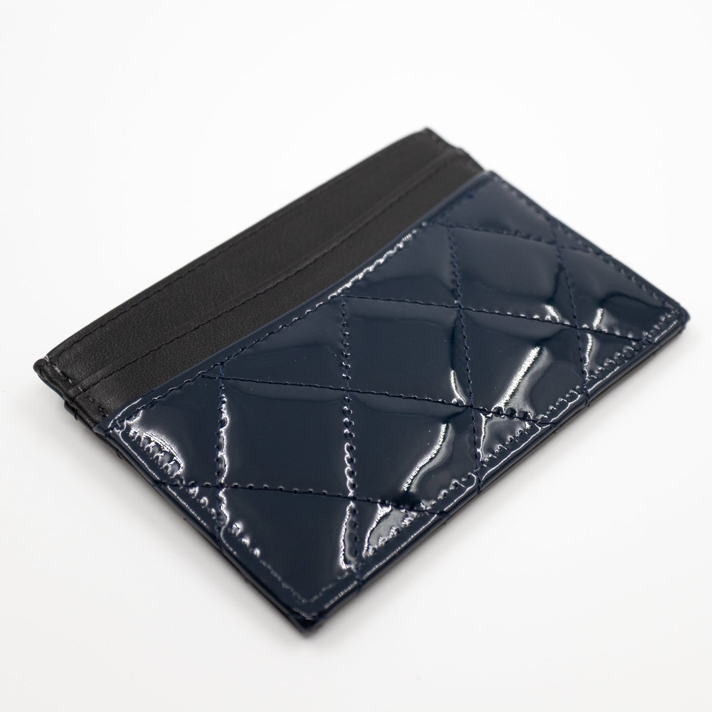 Holder Black Blue Patent Leather