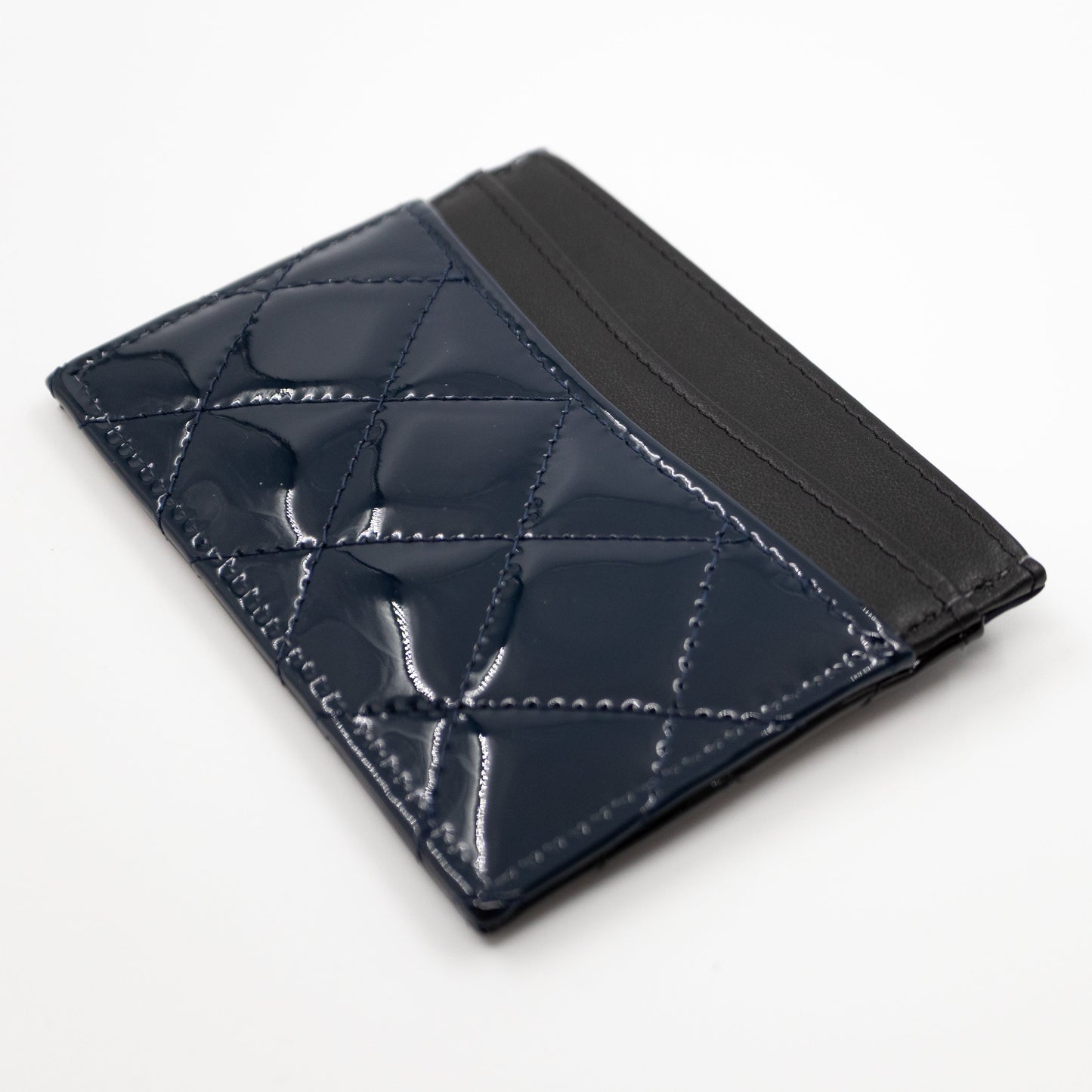 Holder Black Blue Patent Leather