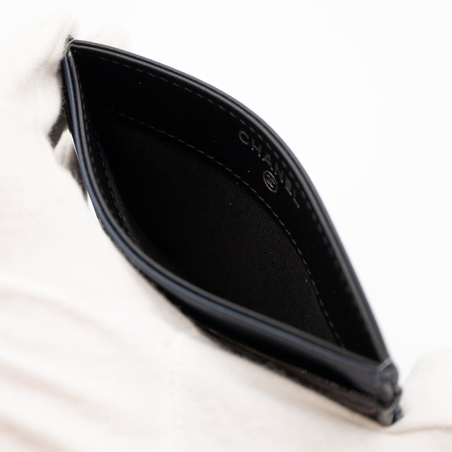 Holder Black Blue Patent Leather