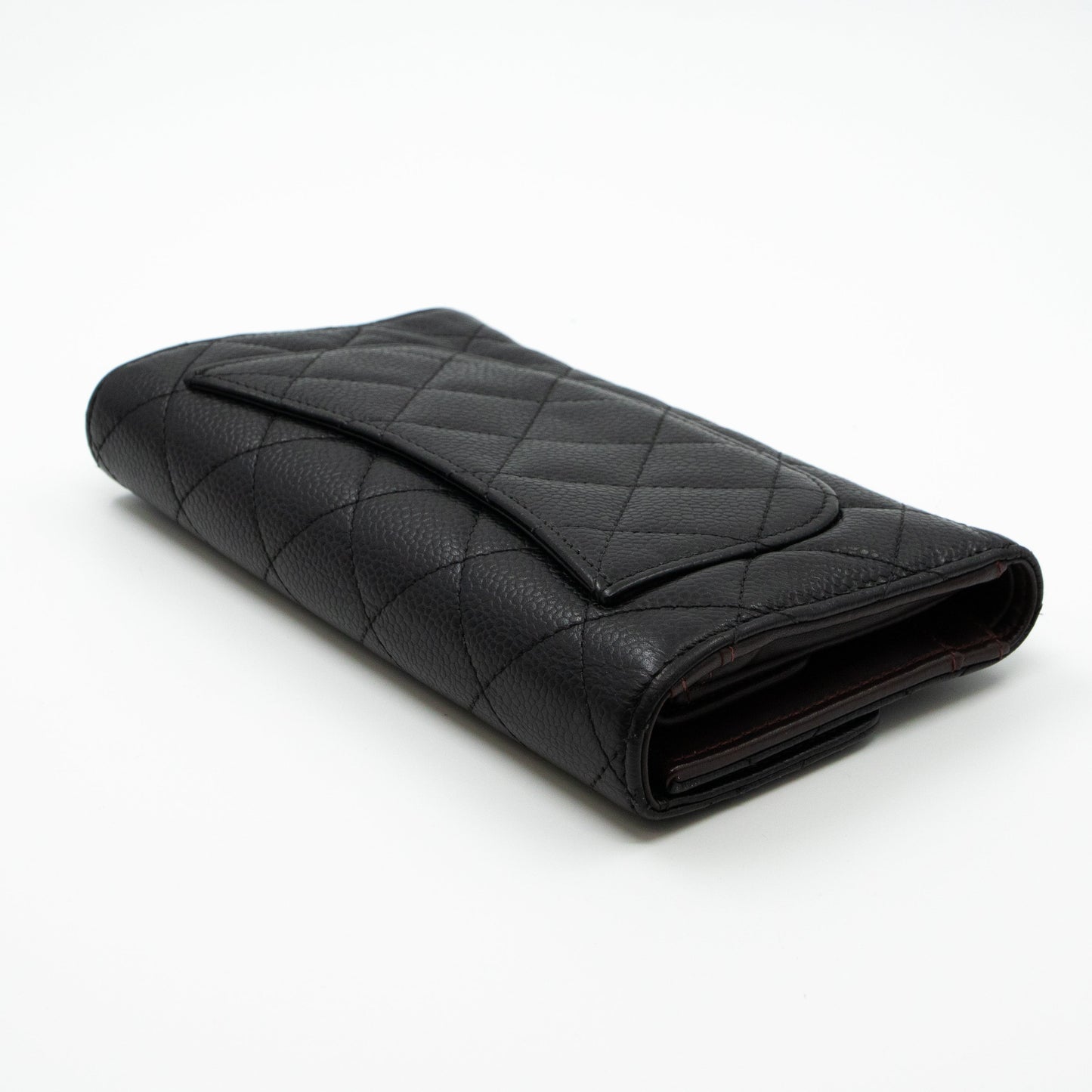 Classic Flap Wallet Black Caviar