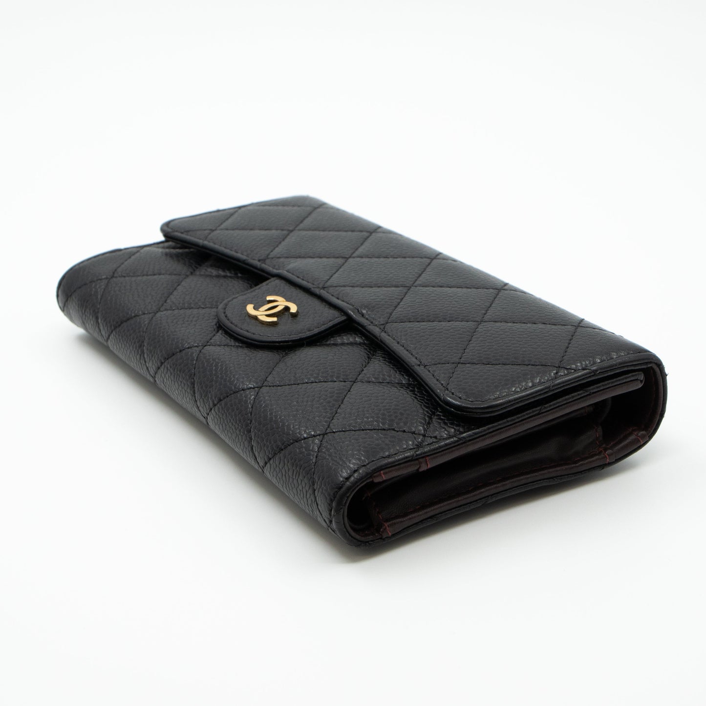 Classic Flap Wallet Black Caviar