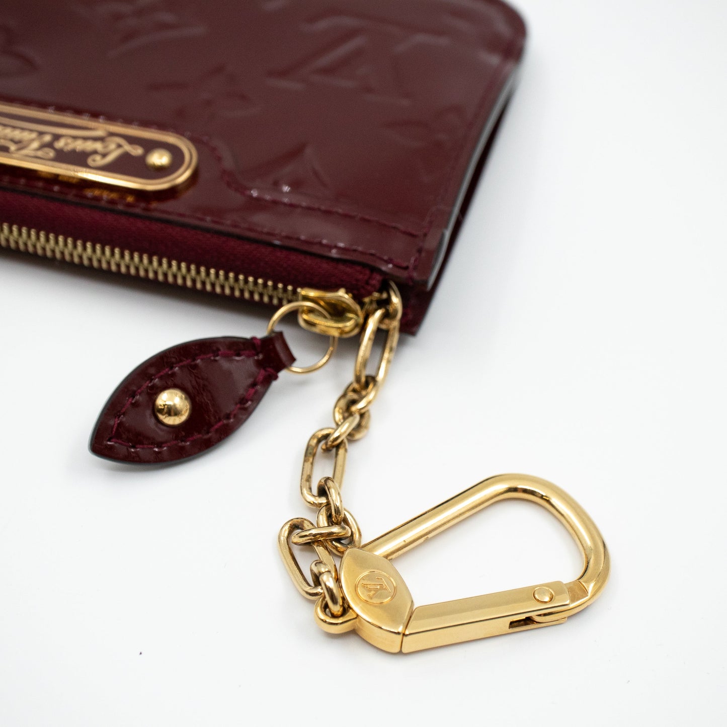 Louis-vuitton Key Pouch Vernis Rouge Fauviste
