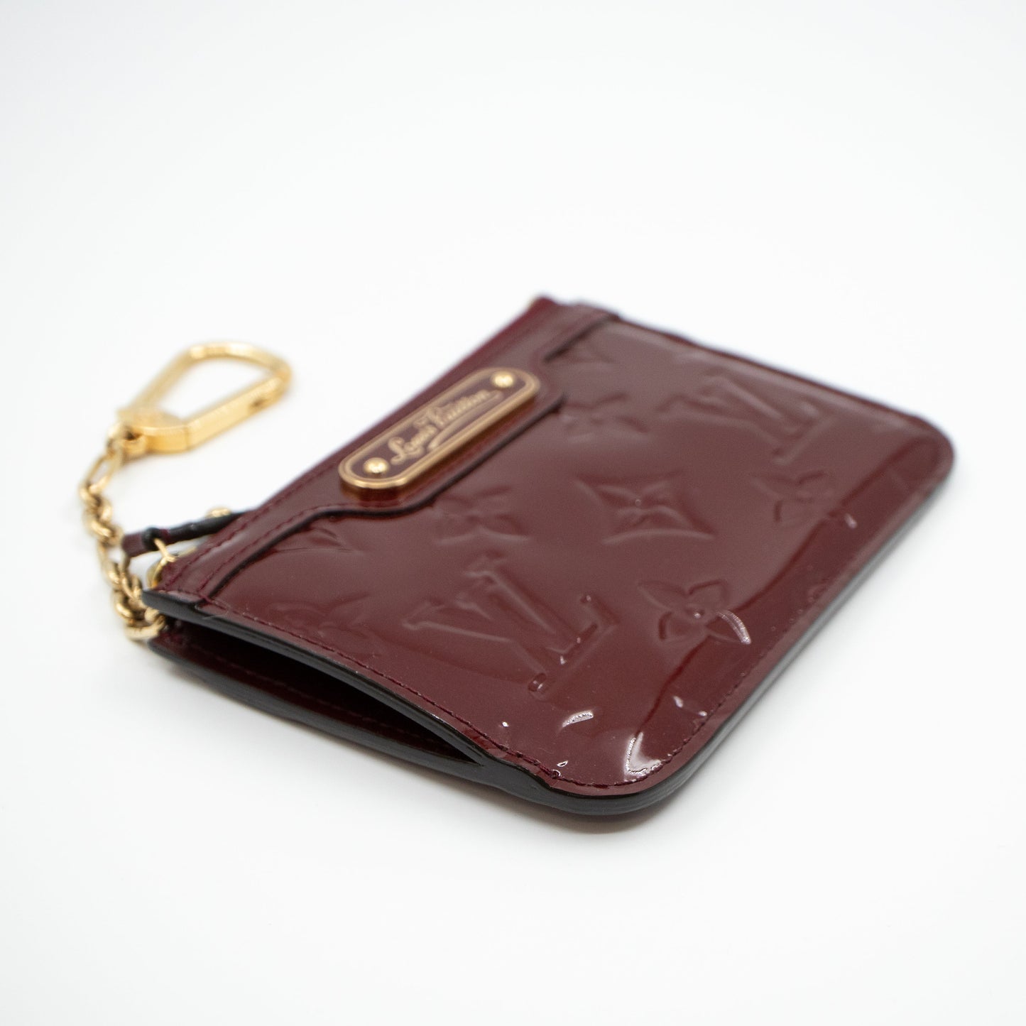 Louis-vuitton Key Pouch Vernis Rouge Fauviste