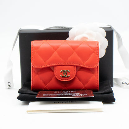 Classic Flap  Case Coral Leather
