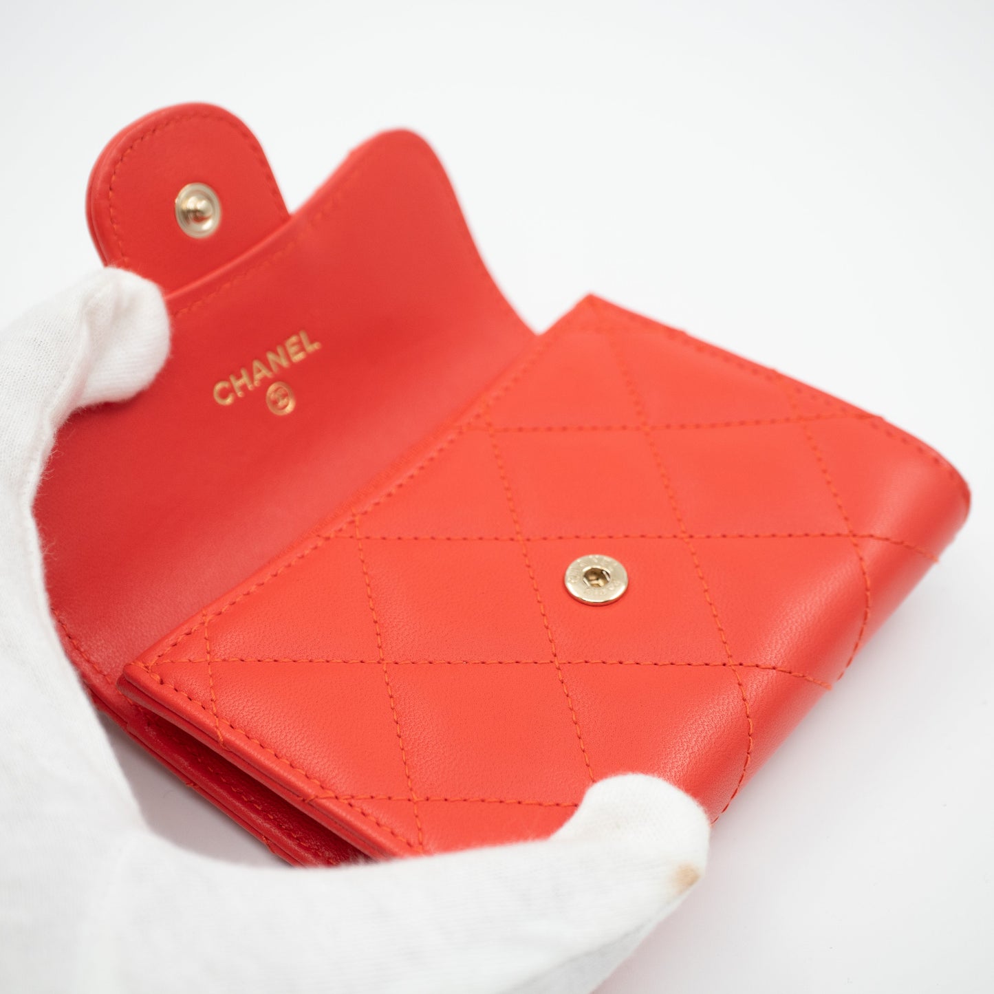 Classic Flap  Case Coral Leather
